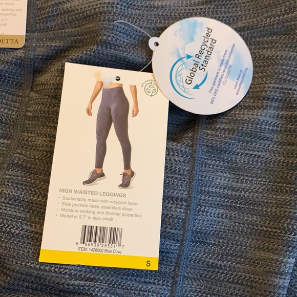 Mondetta Brushed Jacquard Legging - Blue S - Picture 7 of 7